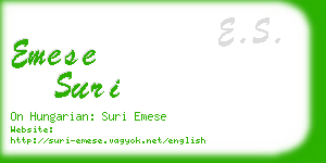 emese suri business card